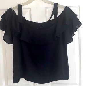 J. Crew Black Dressy Top  Size S